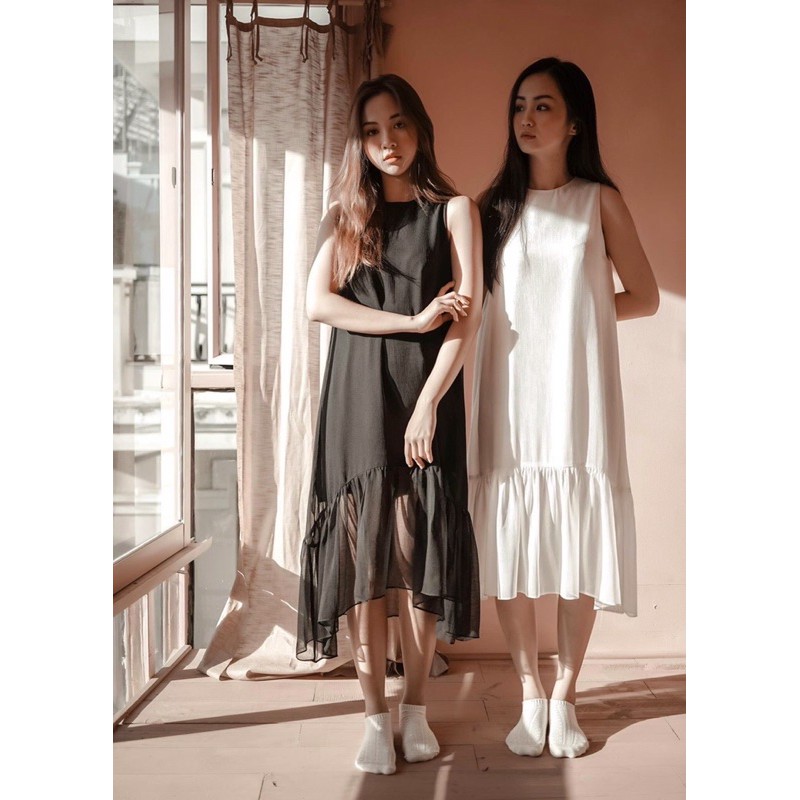 Đầm đuôi cá babydoll chất voan xịn sò