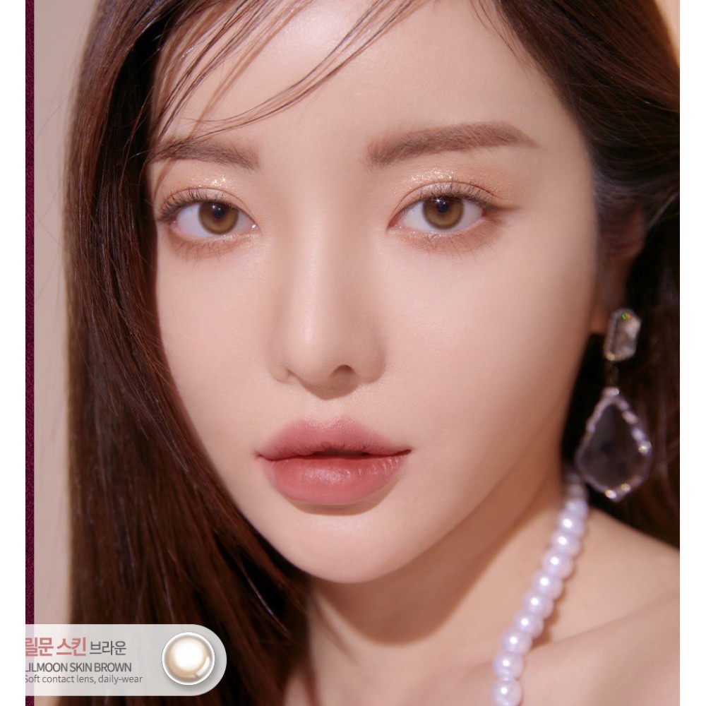 Kính áp tròng Lilmoon Skin Brown của Lensme Korea (HSD 1 tháng)