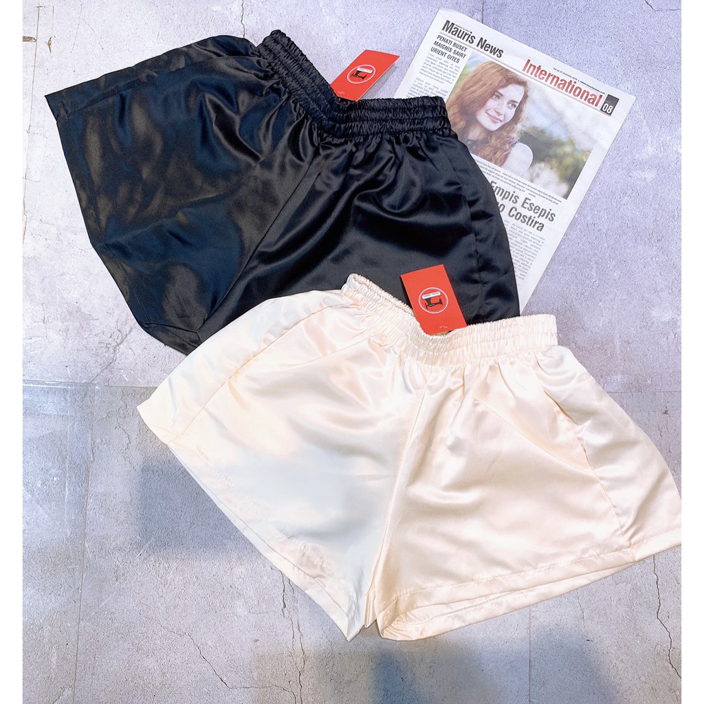 Quần Short đùi nữ chất Tafta phồng mix áo croptop thun siêu hợp trẻ trung | BigBuy360 - bigbuy360.vn