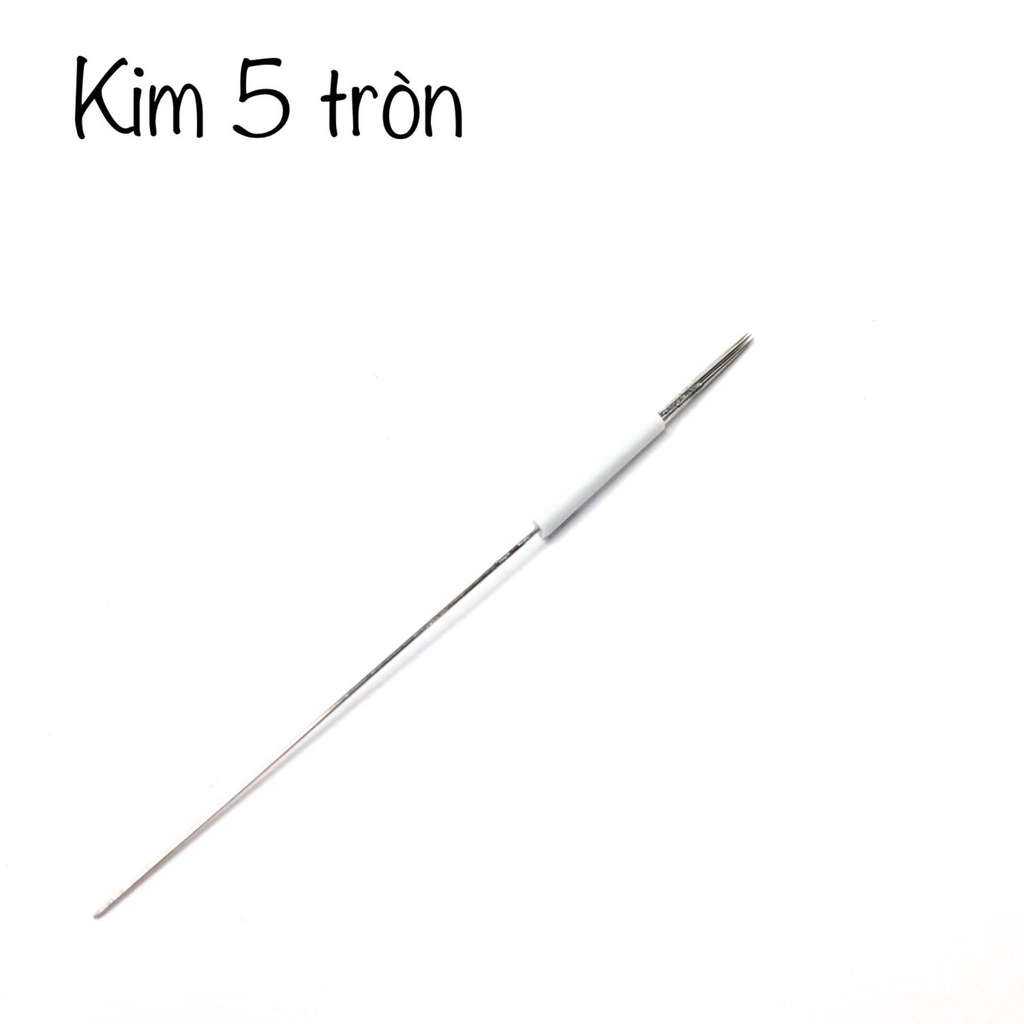 Kim xăm 1R-3R-5R-5F-7F dài + Ngòi 1,3,5,7 phun xăm dành cho Máy Phổ Thông - Máy idm - Máy Rồng