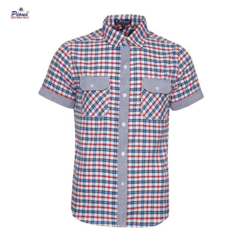Áo sơ mi nam caro body phối cao cấp HCM BD013 hàng VNXK