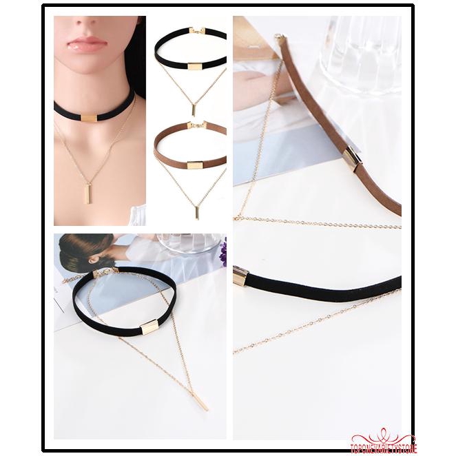 Vòng cổ choker thiết kế đơn giản thời trang thanh lịch cho nữ