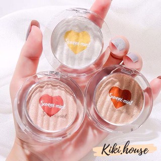 Phấn bắt sáng kiêm phấn má sweet mint heart in box