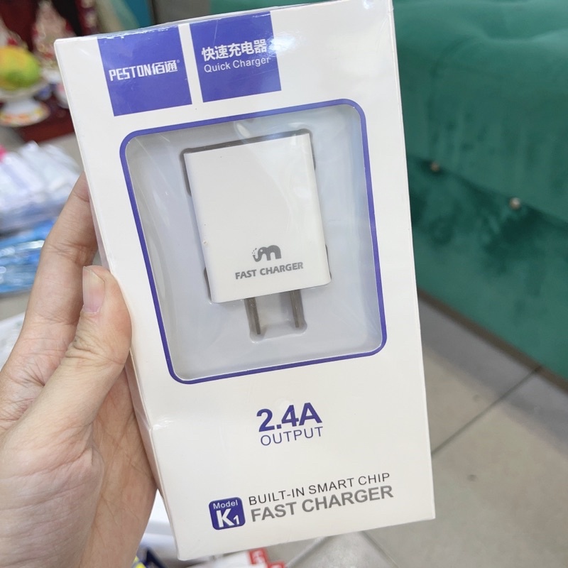 Củ sạc nhanh 2.4A Peston