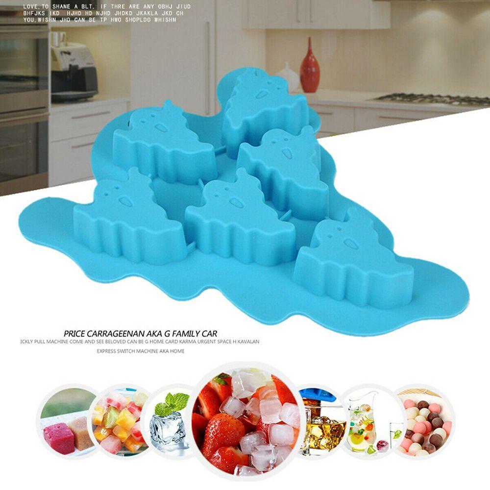 YOLA Bộ 4 Khuôn Silicone Làm Đá Hình Ma Halloween