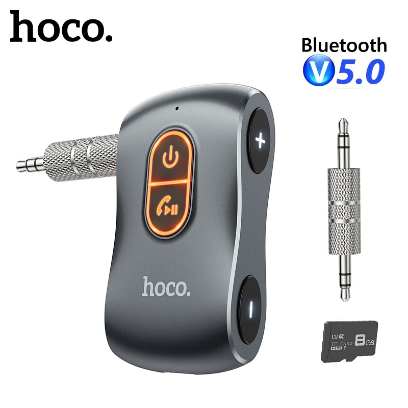 Bộ thu âm thanh HOCO. E73 100% bluetooth 5.0 giắc cắm 3.5mm hỗ trợ thẻ TF