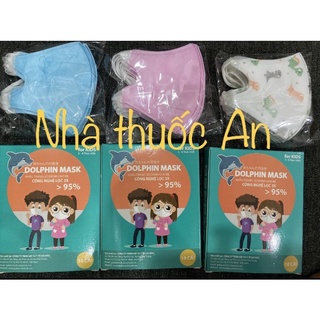 (hộp 10 cái - chọn màu) khẩu trang 3d trẻ em
