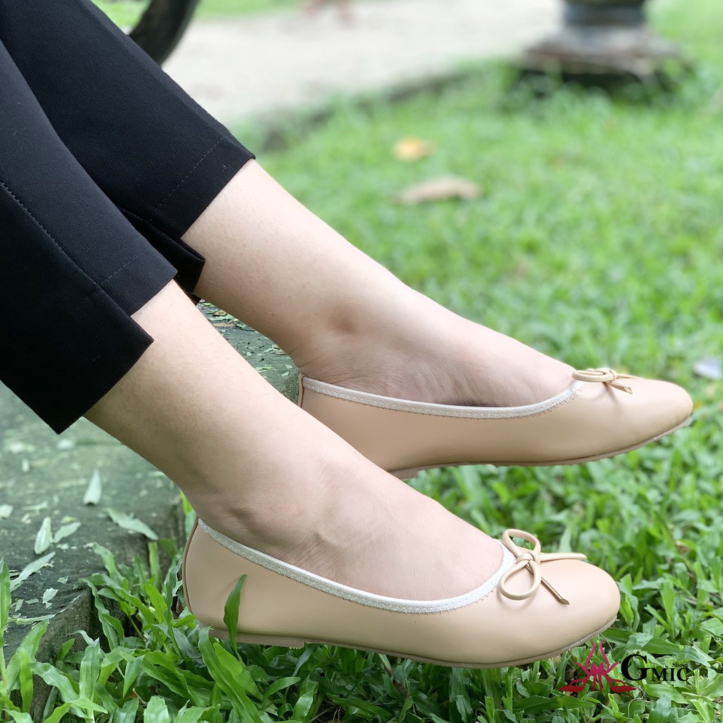 [𝑩𝑰𝑮 𝑺𝑰𝒁𝑬] Giày búp bê mũi tròn nơ nhỏ siêu xinh, đế cao su chống trơn hàng chính hãng | BigBuy360 - bigbuy360.vn