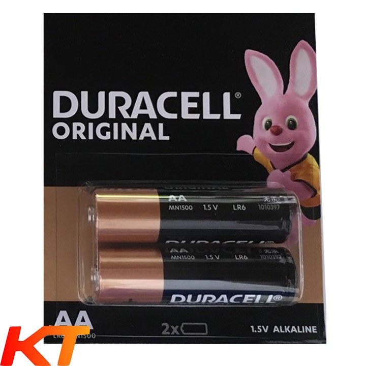 Pin AA Alkaline ( Pin Kiềm ) 1.5v Duracell MN1500 LR6 - Vỉ 2 viên.