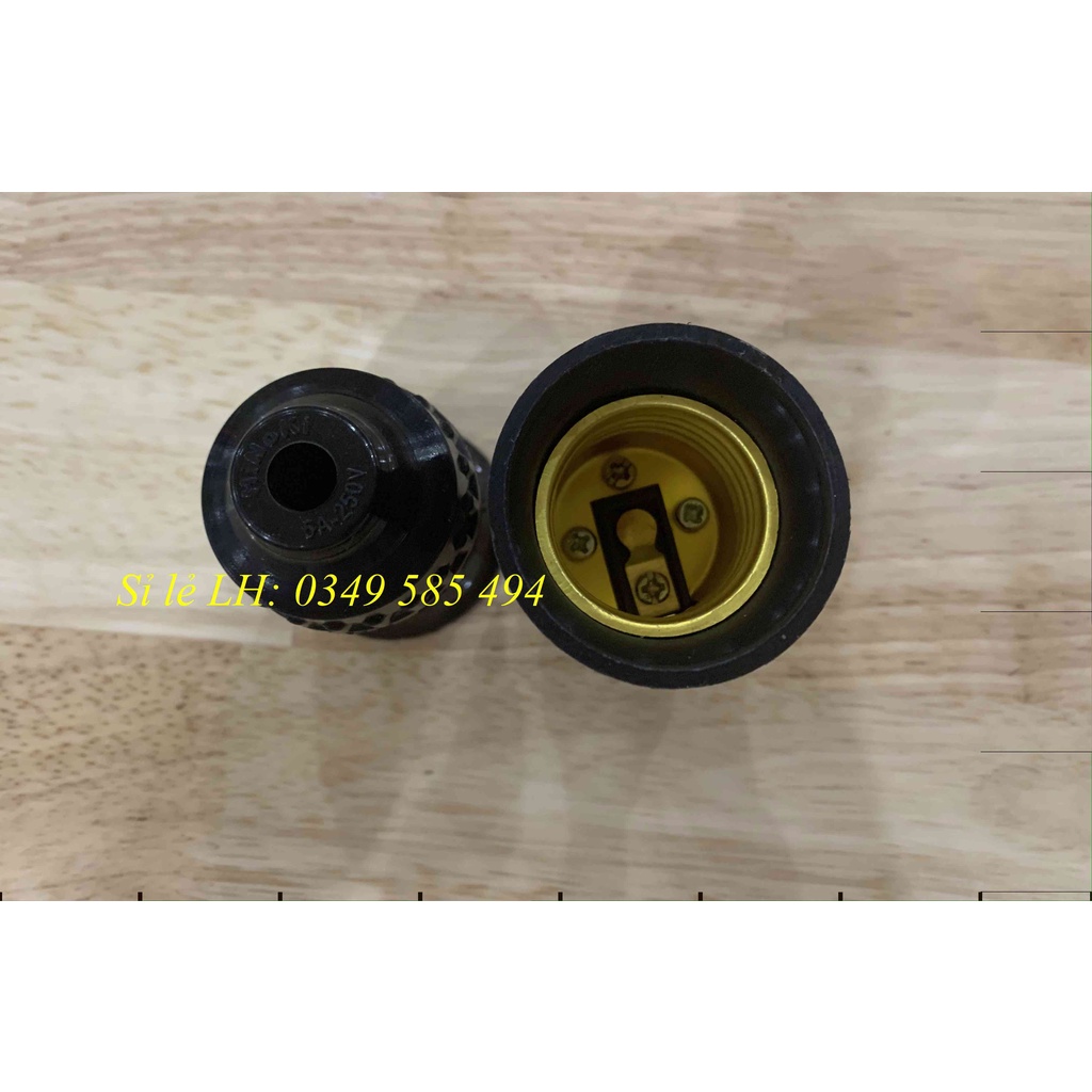 Đui đèn Hinoki E27, đui treo loại tốt dạng xoáy -