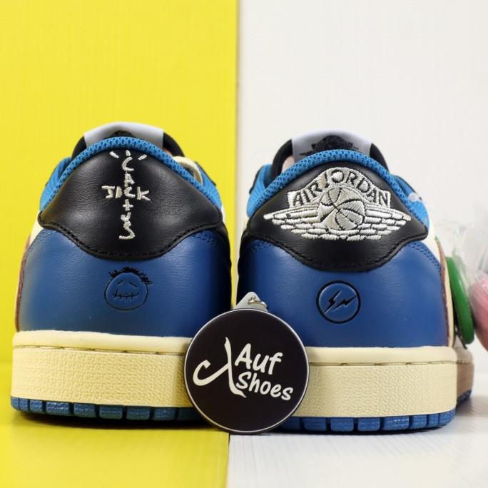 Giày Thể Thao Air Jordan 1 Low Travis Scott Fragment Cổ Thấp Màu Xanh đen Siêu Đẹp Phù Hợp Mọi Dịp Clever Man Store