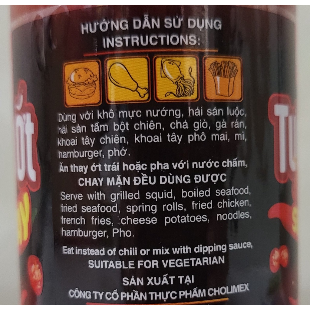 [Chai 330g] TƯƠNG ỚT SIÊU CAY [VN] CHOLIMEX Super Hot Chili Sauce