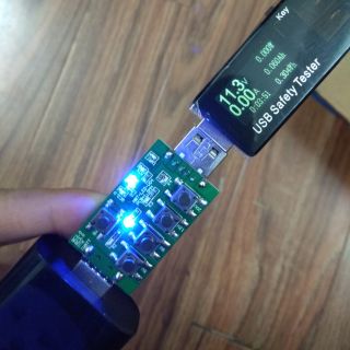 Thiết bị trigger test sạc nhanh hỗ trợ 4 chuẩn sạc nhanh Qc 2.0/3.0, iWatt, MTK
