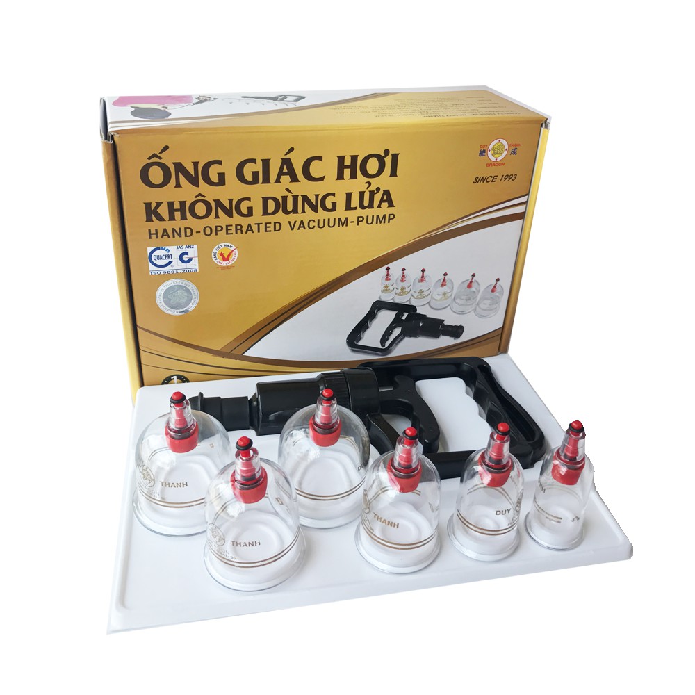 Bộ Giác Hơi Không Dùng Lửa Duy Thành YGH05  6 ống giác