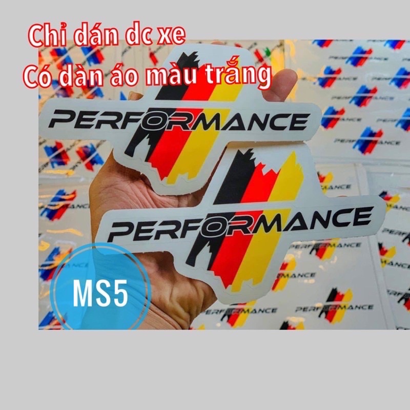 Tem Performance ITALY / AMG / ĐỨC / PHÁP decal pvc cao cấp SHIN LUNG công nghệ in Nhật Bản chống thấm dán xe hơi, xe máy