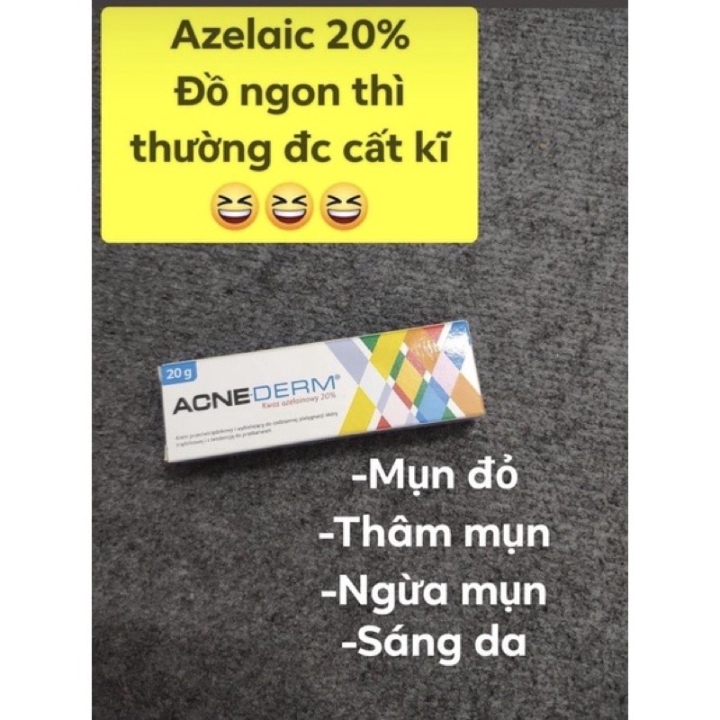 Khắc phục mụn đỏ, thâm cùng Azelaic 20% 20g