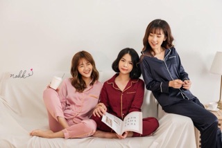 Bộ lụa trơn Nohk