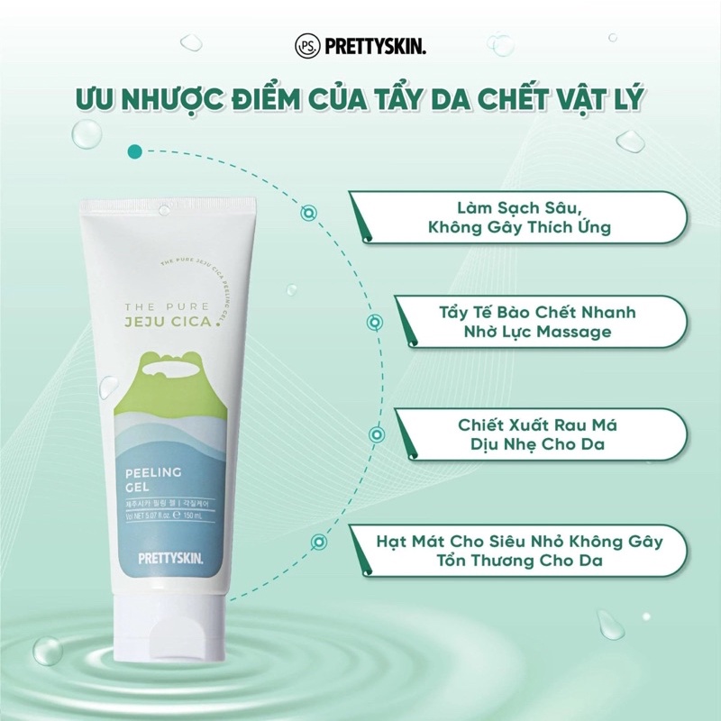 TẨY DA CHẾT RAU MÁ PRETTYSKIN