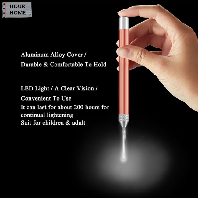 [Hàng mới về] Dụng Cụ Lấy Ráy Tai Có Đèn Chiếu Sáng An Toàn Cho Người Lớn Và Trẻ Em Nhiều Màu Sắc Tùy Chọn