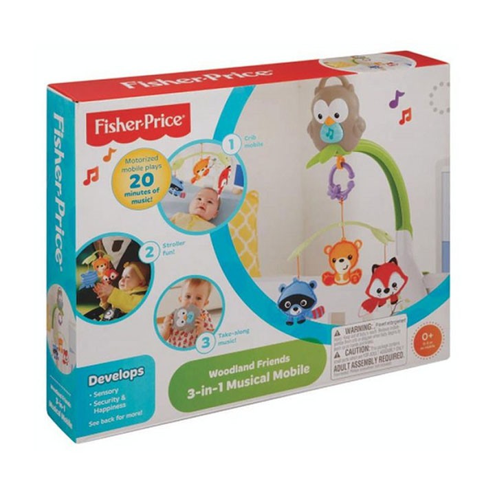 Treo Nôi Fisher Price Đa Năng 3 In 1 - Hình động vật