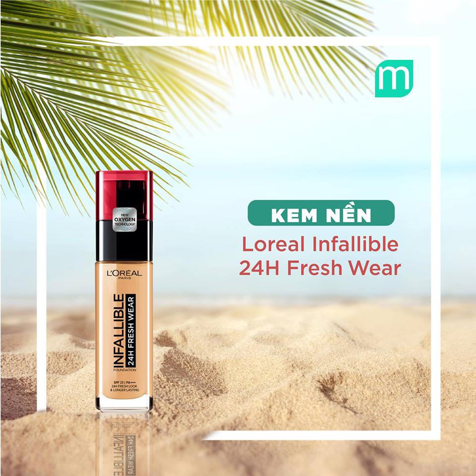 Kem nền L'Oreal Infallible 24H Fresh Wear (Pump)