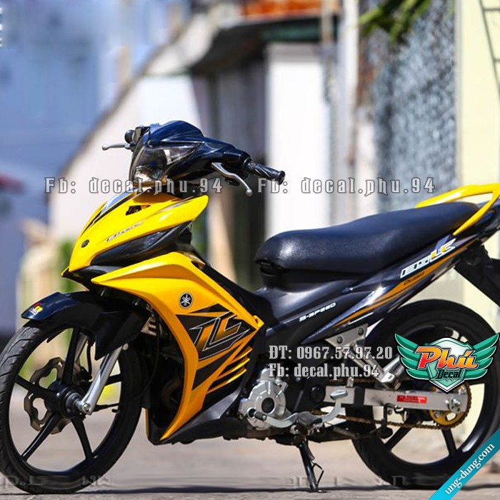 Tem rời Exciter 2011-2014 LC đen vàng (W)