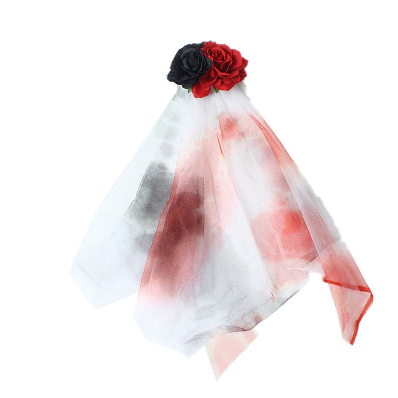 Trâm Cài Tóc Bằng Sợi Lưới Ngắn Hóa Trang Cô Dâu