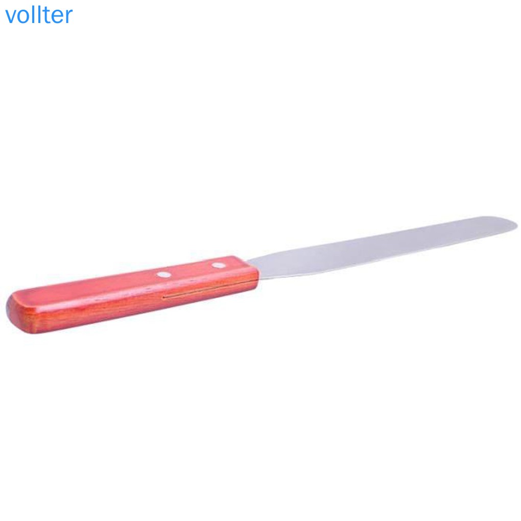 Dao Chà Láng Bánh Kem Bằng Thép Không Gỉ Cán Gỗ Dài 8 Inch Tiện Dụng