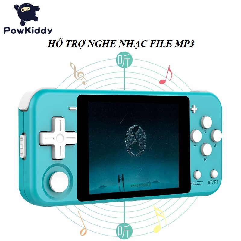 Máy Chơi Game Powkiddy Q90 Màn Hình 3inch IPS Chơi PS1/GBA/GBC/MAME/NES... Tích Hợp Sẵn 3000+ Games