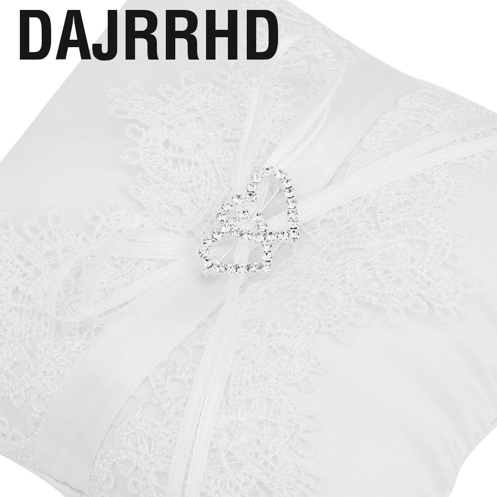 Dajrrhd Ring Pillow Drapery Elegant Matte Satin Fabric Fashion White High Quality Cushion for Outdoor Wedding – >>> top1shop >>> shopee.vn