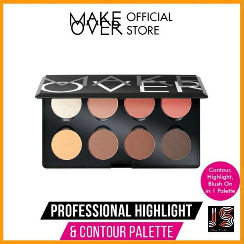 (Hàng Mới Về) Bảng Phấn Bắt Sáng Và Tạo Khối 8x3.5g Trang Điểm Chuyên Nghiệp