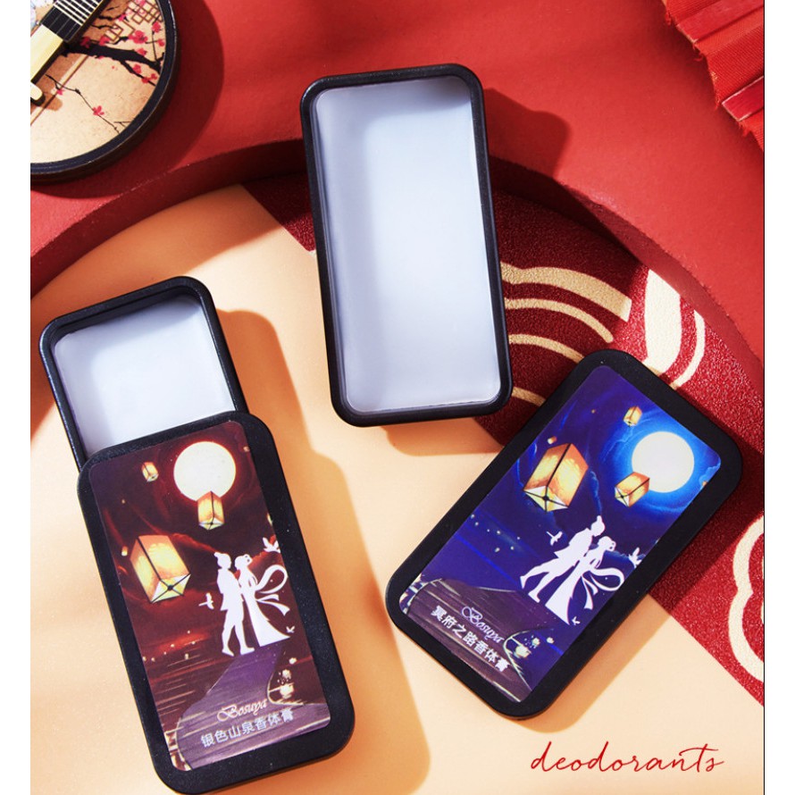 Nước Hoa Nam & Nữ Dạng Sáp BOSUNA Cổ Trang Mini Bỏ Túi Tiện Lợi