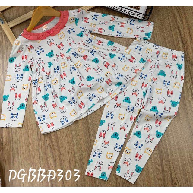 Bộ dài tay thun borip cho bé gái size đại từ 25 đến 40kg  - FREESHIP