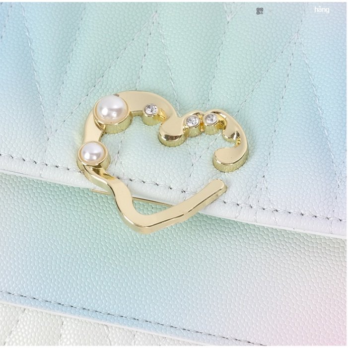 🌸Hàng Order🌸 Túi Xách Nữ CEEKAY Da Đồ Họa Phối Màu Mới Lạ Quai Da Phối Xích Quả Lắc Sang Chảnh Nữ Tính 🌸Hàng Quảng Châu