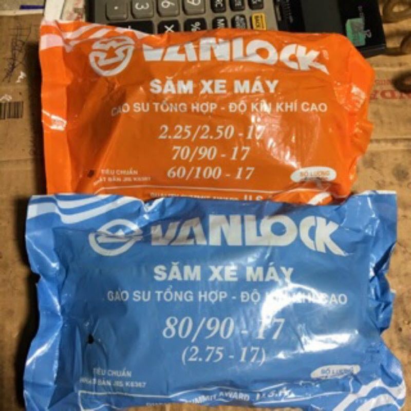 Săm Vanlock xe máy số 08/90-17, 2.75, 60/100, 70/100, 2.25, 2.50 (ruột xe máy)