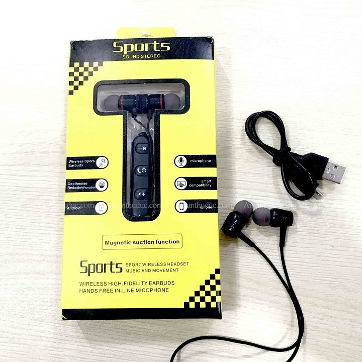 Tai nghe blutooth 2 tai Sports heatset S8