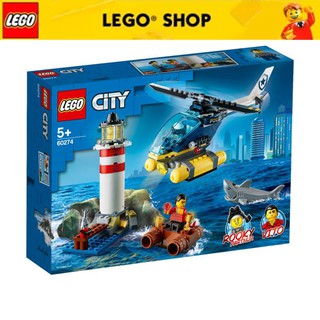Đồ Chơi Lắp Ráp Trực Thăng Bắt Cướp Trong Ngọn Hải Đăng LEGO CITY 60274 ( 189 Chi tiết)