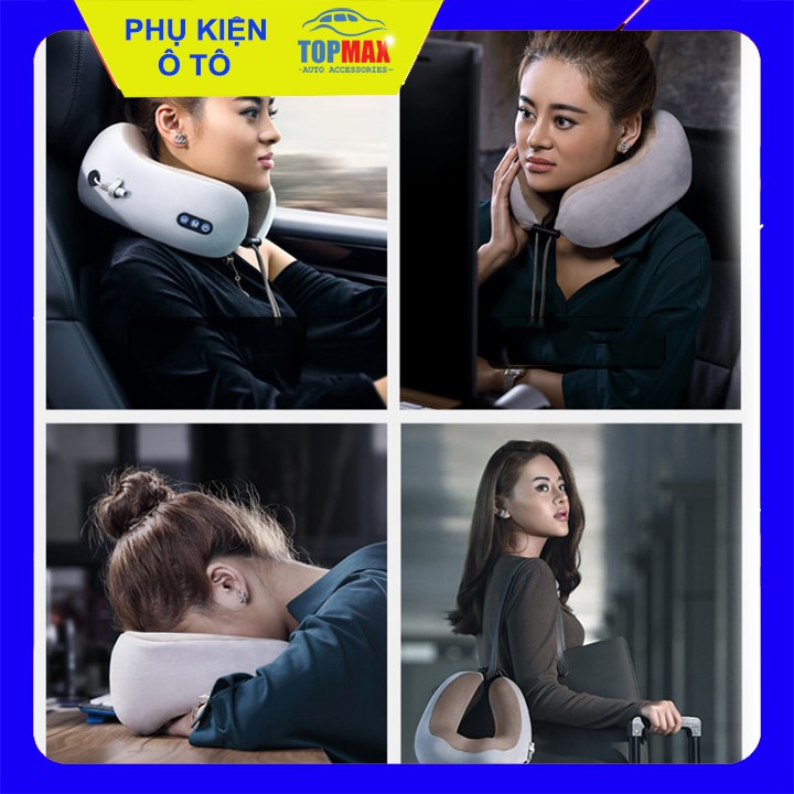 GỐI MASSAGE CỔ CAO CẤP - ĐA NĂNG,gối ngủ văn phòng, gối massage trị liệu, gối massage xe hơi