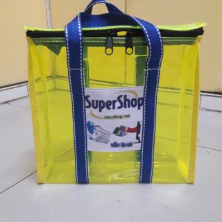 Túi Nhựa PVC Màu Vàng Trong Suốt 30cmx10cmx30cm