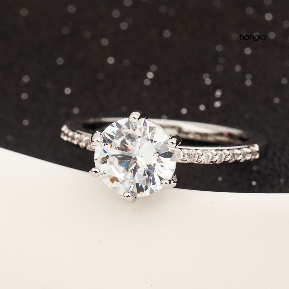 Nhẫn Đính Đá Zircon Thời Trang Cho Nữ