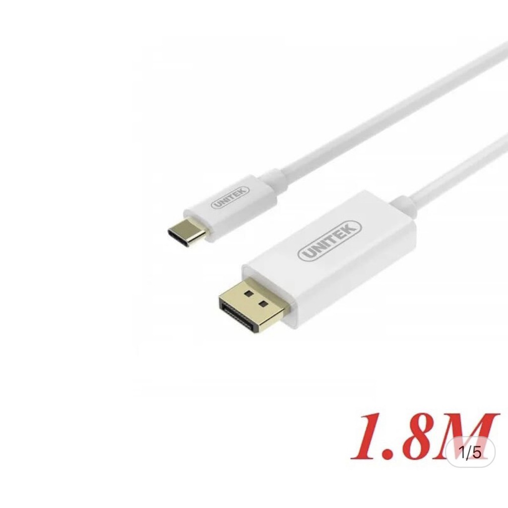 Cáp TypeC sang Displayport 1,8m cao cấp Unitek V400AHW