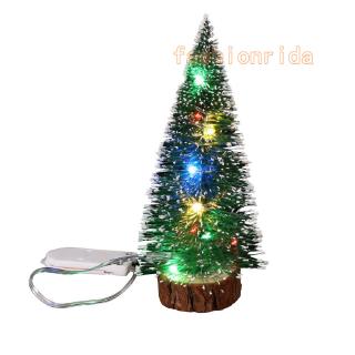 Cây Thông Giáng Sinh Mini 15cm Có Đèn Led