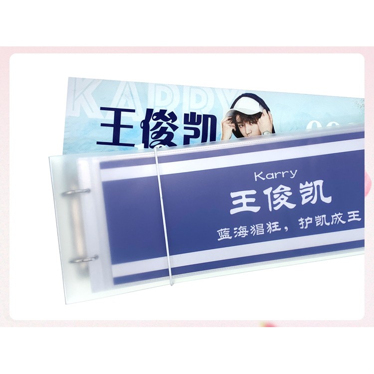 BINDER nhựa cứng đựng slogan, banner cỡ 45*15cm
