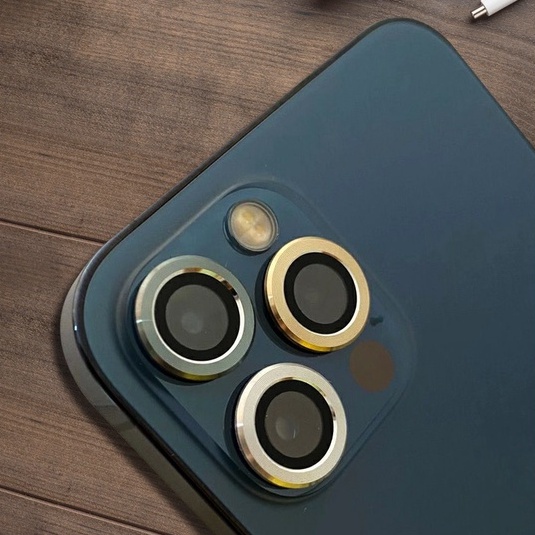 Bộ vòng dán bảo vệ camera titan iphone 11/11pro/11promax/12/12pro/12promax chống bụi hạn chế vân tay