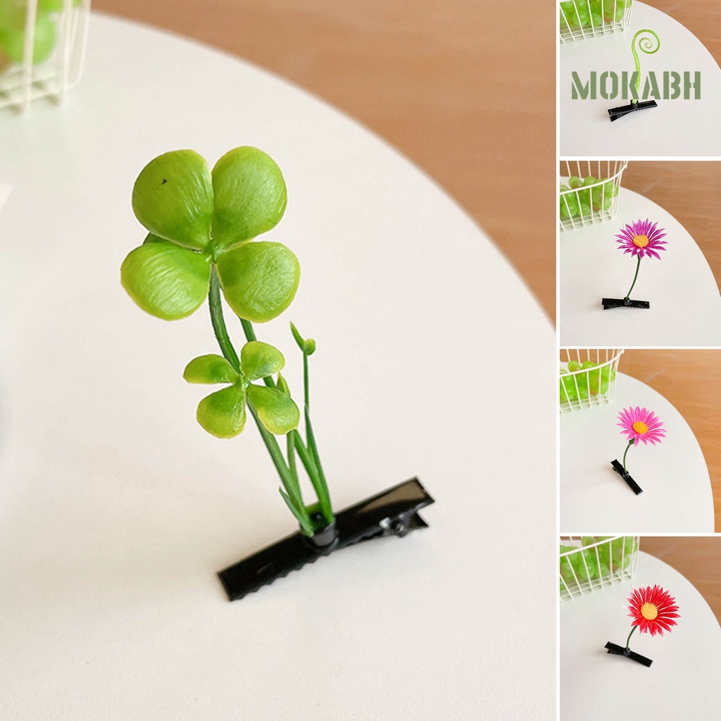 Kẹp Tóc Hình Hạt Đậu Mini Chống Trượt Cho Bé Gái