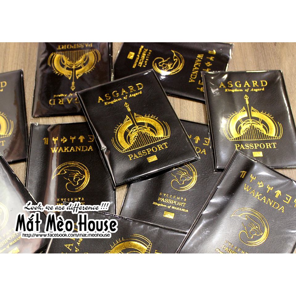 Passport Cover/ Bọc hộ chiếu Wakanda và Asgasrd