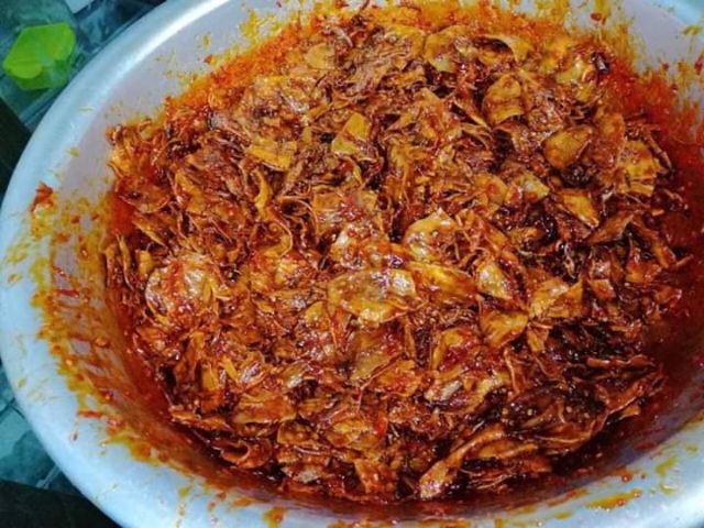 250gr Mực rim tỏi ớt nhà làm_Đặc sản bình định