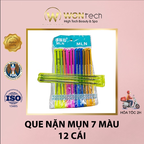 [WONTECH - NOW SHIP] 1 Vỉ Que Nặn Mụn 7 Màu MLN.