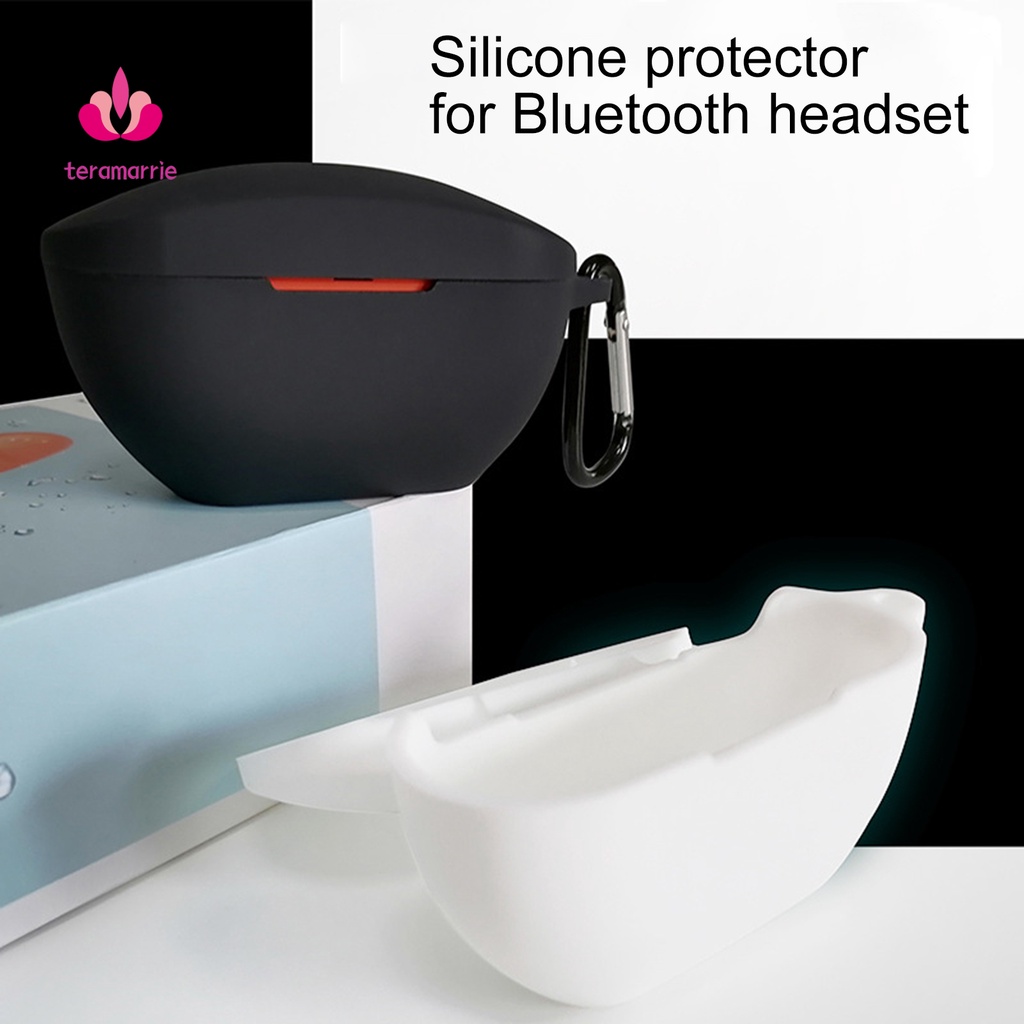 Vỏ bảo vệ hộp sạc tai nghe bluetooth không dây bằng silicon mềm có móc treo tiện lợi cho SONY WF-SP800