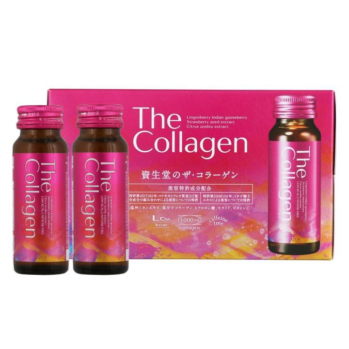 The Collagen Shiseido dạng nước Nhật Bản hộp 10 chai x 50ml date 06/2023